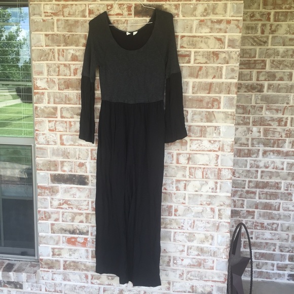 ANTHRO Moth Wyn Mix Knit Sweater Wide Leg Jumpsuit - Picture 4 of 14